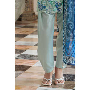 ชุดสูทผ้าลอนปักลายพิมพ์ 3 ชิ้นสำหรับผู้หญิง พร้อมผ้าคลุมไหล่ รุ่น CL-52483 - Product Image 4