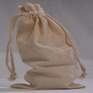 Bolsa con cordón de algodón ecológico y logotipo personalizado, bolsa práctica de lona fácil de llevar para el polvo, almacenamiento pequeño reutilizable con diseño de moda - Product Image 6