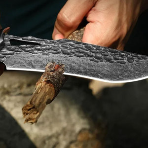 Couteau de chasse traditionnel en acier de Damas, fait à la main, pour la chasse en plein air, le camping, couteau utilitaire, couteau de chasse - Product Image 3