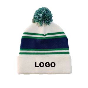 Fabricant de bonnets décontractés avec logo personnalisé Prix bon marché Vêtements d'hiver en plein air Bonnets avec logo personnalisé - Product Image 2