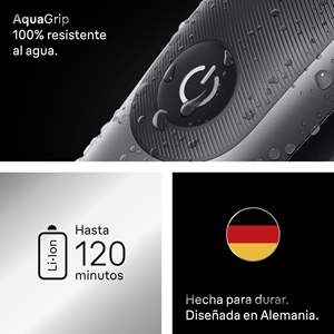 Kit de toilettage électrique rechargeable tout-en-un IPX7 USB, plusieurs longueurs pour barbe, cheveux, oreilles, nez et corps, gris - Product Image 2