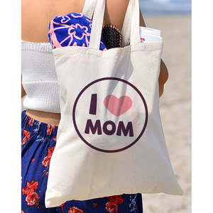 Circular <b>Love</b> Customizable Tote Bag Mother's Day Gift Tote Bags - Product Image 4