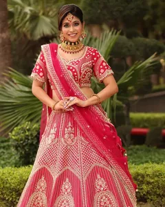 Geborduurde Etnische Kleding Pakistaanse Zware Indiase Bollywood Anarkali Trouwjurk Salwar Kameez Pak Voor Feestkleding