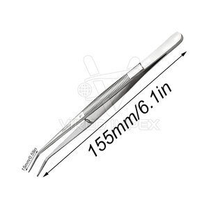แหนบปลายแหลมคุณภาพสูง แหนบปลายแหลมสแตนเลส แหนบปลายแหลมสกรีนโลโก้ - Product Image 2