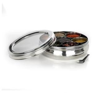 Frascos de especias de metal mantienen la frescura constante incluso en climas húmedos, cajas aptas para almacenar tanto especias en polvo como enteras. - Product Image 5