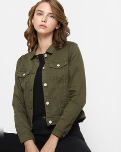 Veste en jean bleu surdimensionné de haute qualité pour hommes col montant avec traitement durable - Product Image 6