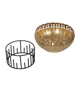 Frutero de Aluminio Plateado de Lujo, Hecho a Mano, de Metal Plateado, para Servir, Decorativo de Latón, Apto para Alimentos - Product Image 6