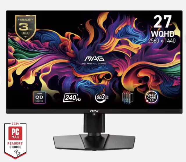 MSI MAG271QPX QD-OLED E2 Gaming Monitors with Key Features Enter Desired Keywords