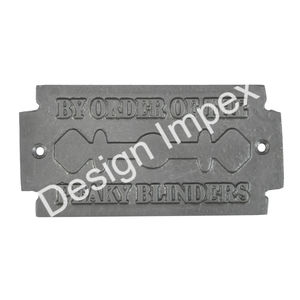 Placa Metálica con Diseño de Espada, Fácil de Montar en Pared o Puerta, Placa de los Peaky Blinders, Letrero Personalizado, Artesanía Hecha a Mano - Product Image 6