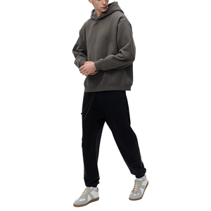 Personalizado de alta calidad de peso pesado Vintage Unisex ácido piedra lavada sudaderas con capucha para hombres personalizado pesado polar 450 más GSM Sudadera con capucha de algodón - Product Image 4