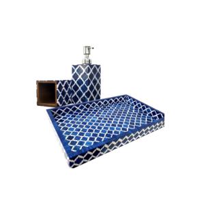 Bone Inlay Mother of Pearl Bathroom Set Seashell Home Household Mother of Peal Resin <b>Toilet</b> Set Bathroom <b>Accessories</b> Sets - Product Image 2