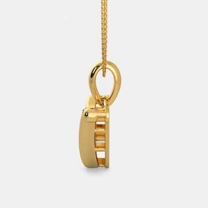 Premium Collection's Lab-Grown CVD Diamond Pendant 'V' Design Alphabet Charm para unisex - Product Image 5
