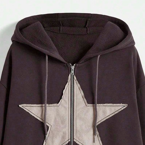 เสื้อฮู้ดซักลายกรดมีฮู้ดโอเวอร์ไซส์ผ้าปะติดปักลายข้อความโลโก้ของคุณ - Product Image 5