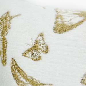 Fluffery Luxury Butterfly <b>Decorative</b> Throw <b>Pillow</b> Soft Short Fur Foam 18 X 18 / 45 X 45 cm Geometric Square Washable Home - Product Image 2