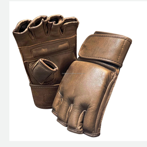 Guantes de Boxeo de Piel de Alta Calidad para Entrenamiento de MMA, Color Personalizado, Logotipo Personalizado, Cierre de Gancho y Bucle, Antideslizantes, Ligeros, Transpirables, Medios - Product Image 3