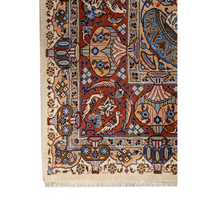 Alfombra Grande de Lana Aalam, Roja y Naranja, Anudada a Mano, con Medallón Abstracto Rectangular, para Pasillo, para el Hogar, Modelo Pae-6460, para Entrada, 9x12 - Product Image 4