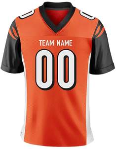 Maillot de football personnalisé pour hommes, sublimé, respirant, en maille, col en V, manches courtes, uniforme d'équipe, design, logo, nom, numéro en option, ensembles UV - Product Image 4