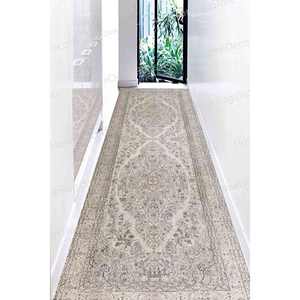 Floral Printed <b>Rug</b>: Large Antique Farmhouse Bath Runner <b>Rug</b>,<b>Chenille</b> <b>Rug</b> - Product Image 1