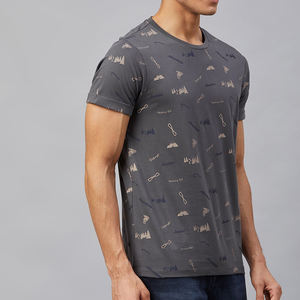 Camiseta de algodón/poliéster hecha a medida para hombre, camiseta de alta calidad 100% Premium, camiseta en blanco con cuello redondo para hombre con logotipo personalizado - Product Image 5