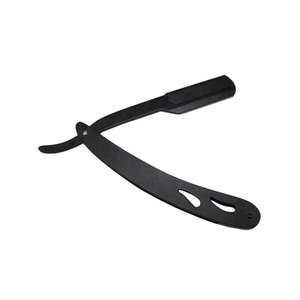 Rasoir classique de barbier professionnel avec lames à double et simple tranchant en acier inoxydable prêt pour le rasage - Product Image 1