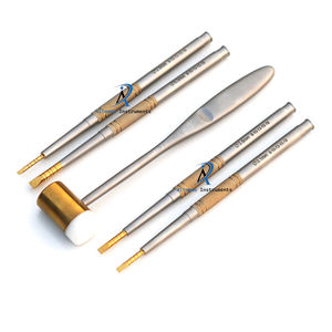 Ciseaux dentaires de haute qualité avec maillet pour le fractionnement précis des os Kit d'instruments de chirurgie buccale durable Outils d'implantologie - Product Image 6