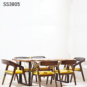Mesa de comedor de diseño indio de madera maciza hecha a mano única para uso en el hogar, Hotel, Hospital, elegante para restaurante, sala de estar - Product Image 5