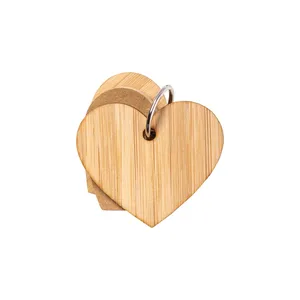 Blocchetti Adesivi Personalizzati in Bambù con Cuori - Gadget Promozionale Personalizzabile - Product Image 3