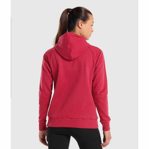 Vente en gros OEM personnalisé sweats à capuche pour femmes en polaire douce vêtements de rue respirants col à capuche avant dames hiver mode prix bon marché - Product Image 2