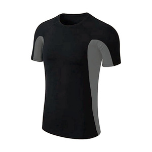 Ensemble de maillot de sport compressif pour homme, t-shirt à manches courtes et short respirant extensible pour l'entraînement en salle de sport - Product Image 5