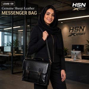 Sac messager en cuir d'agneau véritable, vintage, de luxe, de haute qualité, grande capacité, avec boucle logo, sac à bandoulière, porte-documents - Product Image 1