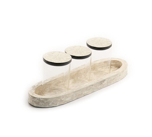 Bandeja de resina para decoración del hogar, juego de vajilla con jarra acrílica, artículos de comunión para madre de perla, gran oferta - Product Image 1