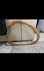 KALATRI Handmade Wall <b>Mirror</b> Wooden Frame Wavy Irregular Design Art Deco Home Decor - Product Image 5