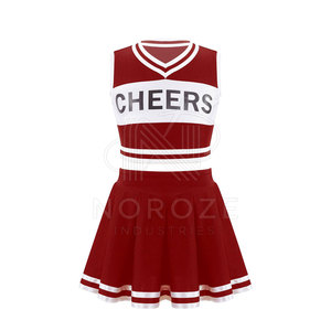 Uniforme de cheerleading de qualité de la meilleure qualité uniforme de cheerleading de couleur unie légère pour l'adulte - Product Image 1