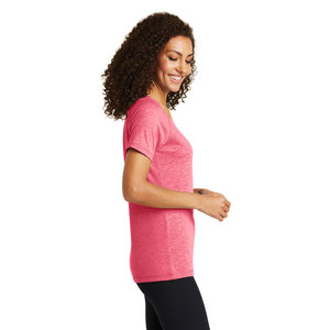 T-shirt décontracté pour femme à manches courtes, col rond, en polyester, séchage rapide, respirant, idéal pour la gym et les festivals - Product Image 6