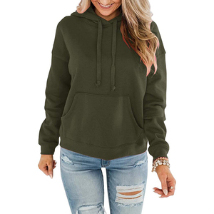 Sudadera con capucha de manga larga para mujer, ropa deportiva para correr, hecha a medida - Product Image 1