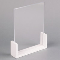 Porte-cartes de table moderne en bois blanc en forme de U pour décorations de table de mariage