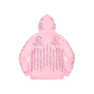 Sudadera unisex con pedrería, tejido polar grueso, con diseño de cristales, ideal para la moda de invierno y para compradores mayoristas. - Product Image 2