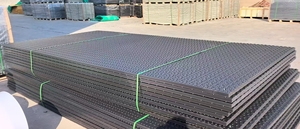 Nhiệm vụ nặng nề HDPE lồng vào nhau máy xúc sàn Mat 4x8 theo dõi đường tạm thời bảo vệ mặt đất Mat bùn mat chống trượt kết cấu - Product Image 5