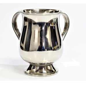 ถ้วยล้างสแตนเลสมือจับดอกไม้ทองเหลืองสำหรับโต๊ะในบ้านทรงตรงมีผิวเงาและมือจับ - Product Image 2