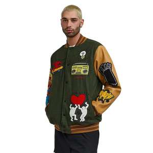 Veste universitaire décontractée à col montant personnalisée de haute qualité pour hommes 100% coton coupe-vent hiver chaud prix raisonnable - Product Image 3