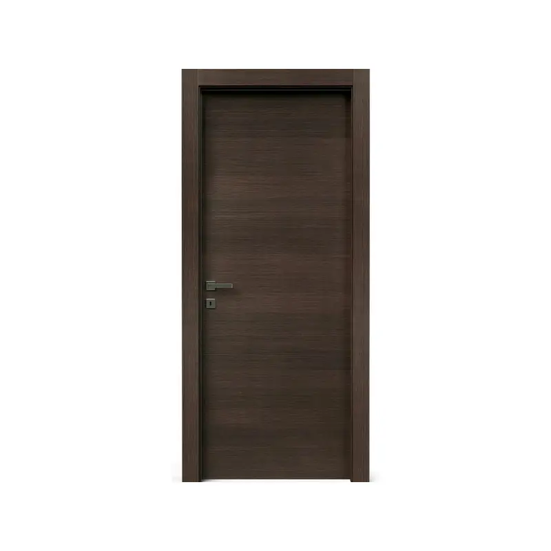 室内ドア水平グレイン隠しヒンジフルカスタマイズ可能ロック「Tabacco」ドア仕上げモダンデザイン