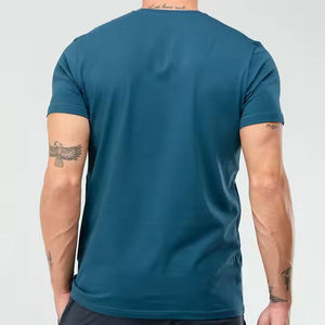 Camisetas de cuello redondo de alta calidad para hombre, novedad, logotipo y diseño personalizados de talla grande, venta al por mayor, transpirables personalizados en blanco - Product Image 6