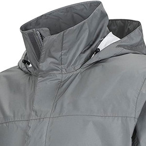 Polyester Cow Skin <b>Leather</b> Stand Collar Hooded Waterproof Softshell <b>Jacket</b> for Men 2025 - Product Image 4