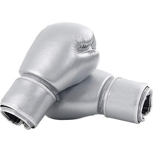 Venta al por mayor 8oz de cuero ligero Muay Thai guantes de boxeo por encargo de alta calidad equipo de entrenamiento deportivo niños adultos sólido - Product Image 4