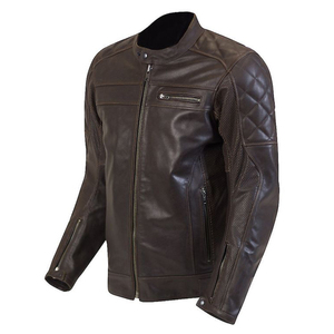 Smart Men Chaqueta de cuero de la motocicleta Negro Economía Biker Chaqueta de cuero con el interior de la chaqueta interior para los hombres - Product Image 2