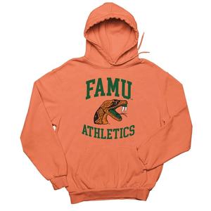 เสื้อฮู้ดกีฬาแบบสวมหัวสำหรับทุกเพศเสื้อฮู้ดแบบสวมหัวสีส้มอบอุ่นและนุ่มมหาวิทยาลัยมหาวิทยาลัยฟลอริดา - Product Image 1