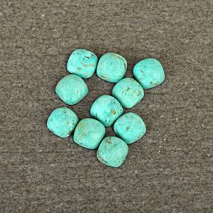 Cabujones de corte de cojín calibrados sueltos de tamaño personalizado de alta calidad, piedra preciosa verde turquesa de Arizona Natural para la fabricación de joyas - Product Image 1