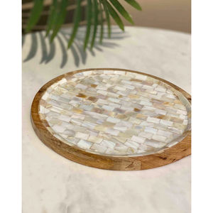 Plateaux en bois massif de forme hexagonale, nouveauté, qualité supérieure, grande taille, idéaux pour les hôtels, les fêtes de mariage, la vaisselle - Product Image 6