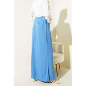 Falda Tejida Detallada Botón Abertura Índigo - Product Image 2