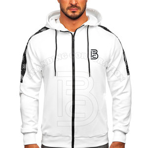 เสื้อมีฮู้ดแบบซิปของผู้ชายผ้าฝ้ายโพลีเอสเตอร์มีฮู้ด - Product Image 4